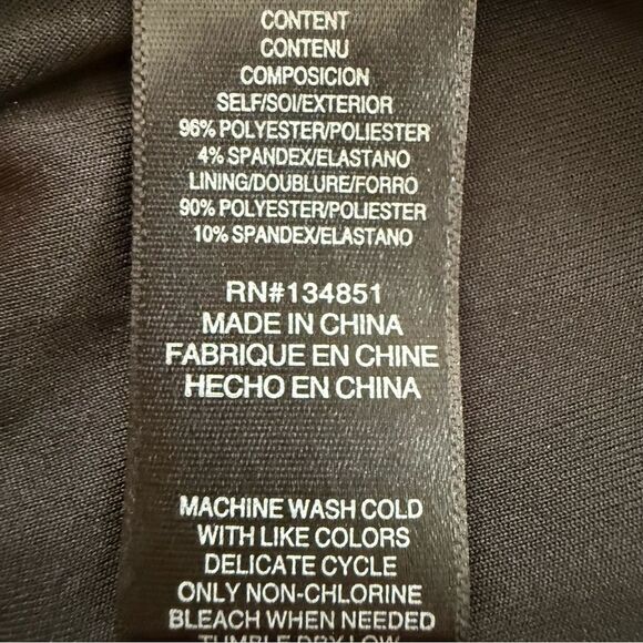 Wayf Black Stretch Satin Ruched Midi Bodycon Dress NWT - Picture 6 of 7